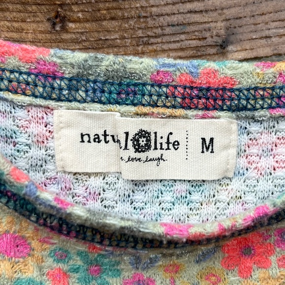 Natural Life Thermal Cami Tank Top Floral Patterned Poly Size Medium - Picture 4 of 5